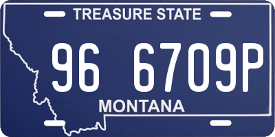 MT license plate 966709P