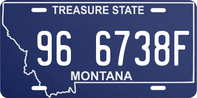 MT license plate 966738F