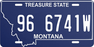 MT license plate 966741W