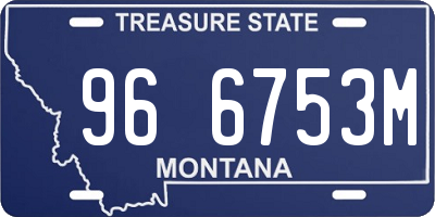 MT license plate 966753M