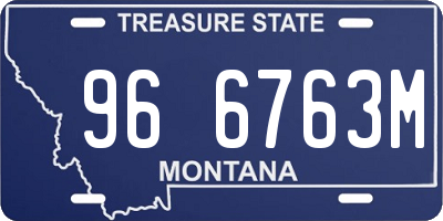 MT license plate 966763M