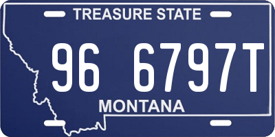 MT license plate 966797T