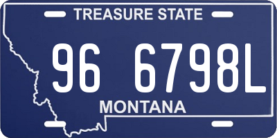 MT license plate 966798L
