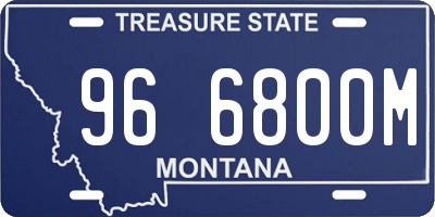 MT license plate 966800M