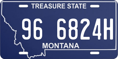 MT license plate 966824H