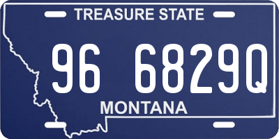 MT license plate 966829Q