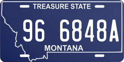 MT license plate 966848A