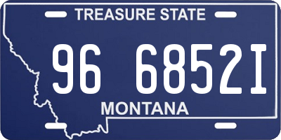 MT license plate 966852I