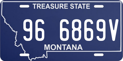 MT license plate 966869V