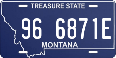 MT license plate 966871E
