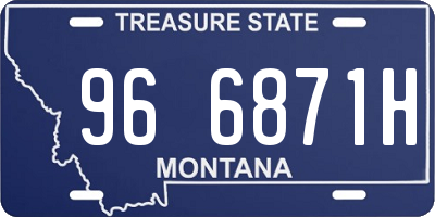 MT license plate 966871H