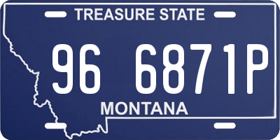 MT license plate 966871P