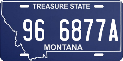MT license plate 966877A