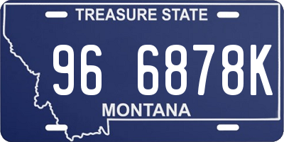 MT license plate 966878K