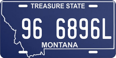 MT license plate 966896L