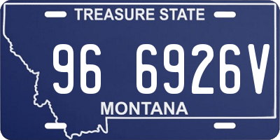 MT license plate 966926V