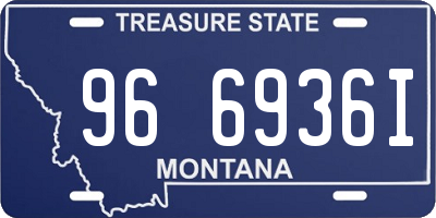 MT license plate 966936I