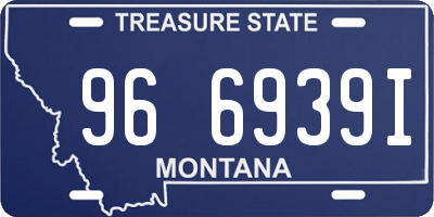 MT license plate 966939I