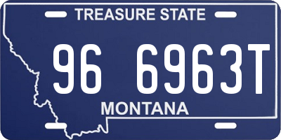 MT license plate 966963T