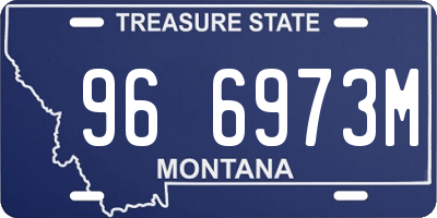 MT license plate 966973M