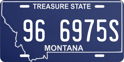 MT license plate 966975S