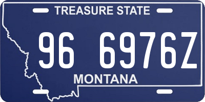 MT license plate 966976Z