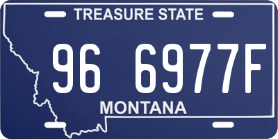 MT license plate 966977F