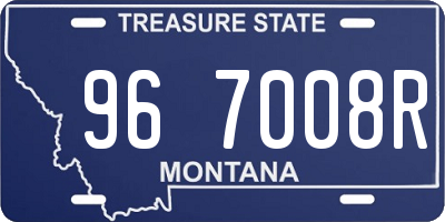 MT license plate 967008R