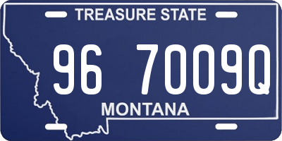 MT license plate 967009Q