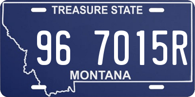 MT license plate 967015R