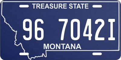 MT license plate 967042I