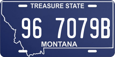 MT license plate 967079B