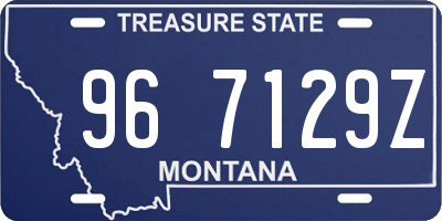 MT license plate 967129Z