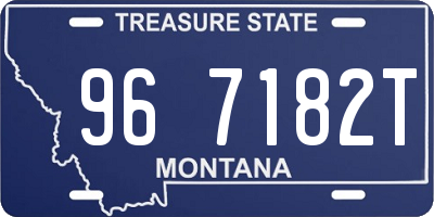 MT license plate 967182T