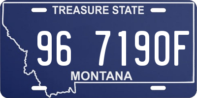 MT license plate 967190F