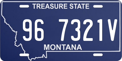 MT license plate 967321V