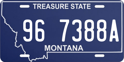 MT license plate 967388A
