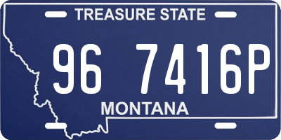 MT license plate 967416P