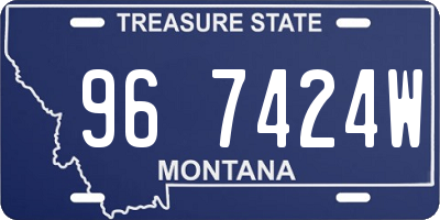 MT license plate 967424W
