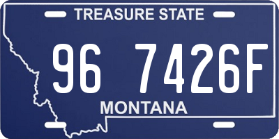 MT license plate 967426F