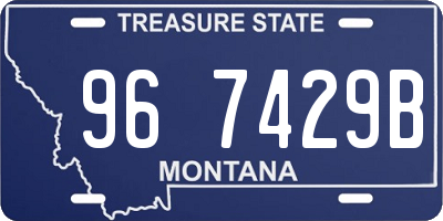 MT license plate 967429B