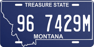 MT license plate 967429M