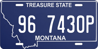 MT license plate 967430P