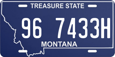MT license plate 967433H