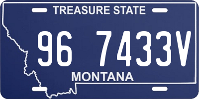 MT license plate 967433V