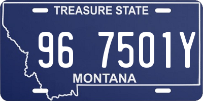 MT license plate 967501Y