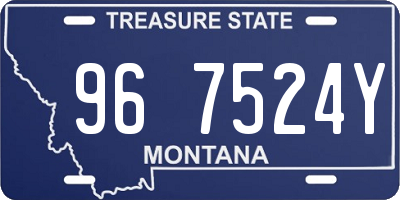MT license plate 967524Y