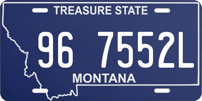 MT license plate 967552L