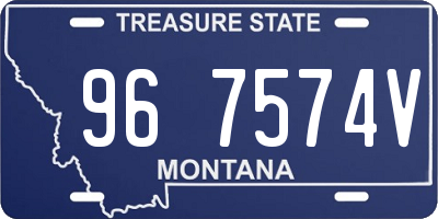 MT license plate 967574V