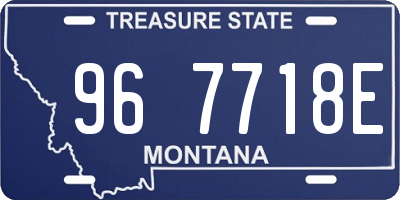 MT license plate 967718E